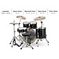 Ludwig Element Evolution 5-piece Drum Set with 22 in. Bass Drum and Zildjian "I" Series Cymbals Black Sparkle