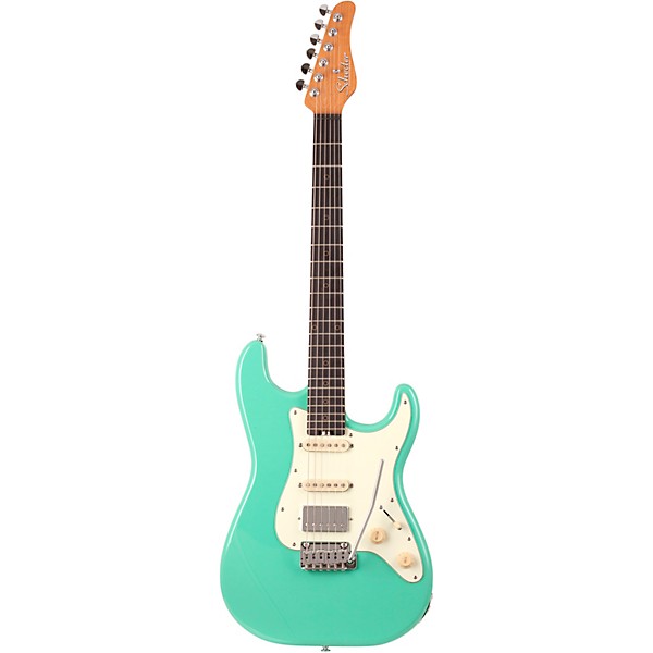 Schecter Guitar Research Nick Johnston Traditional HSS Electric Guitar Atomic Green Mint Green Pickguard