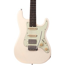 Schecter Guitar Re... Schecter Guitar Research Nick Johnston Traditional HSS Electric Guitar Atomic Snow Mint Green Pickguard