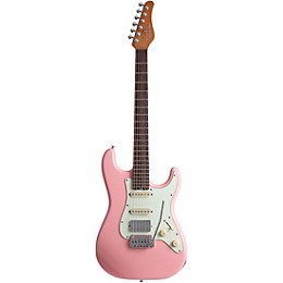 Schecter Guitar Research Nick Johnston Traditional HSS Electric Guitar Atomic Coral Mint Green Pickguard