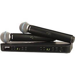 Open Box Shure BLX288/B58 Wireless Dual Vocal System with two Beta 58A Handheld Transmitters Level 2 Band H11 197881116088