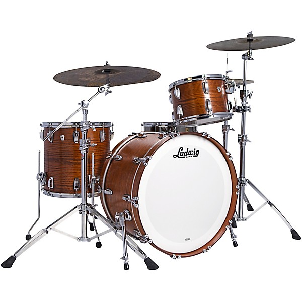 Ludwig Classic Oak 3-Piece Pro Beat Shell Pack With 24" Bass Drum Tennessee Whiskey