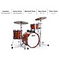 Ludwig Classic Oak 3-Piece Downbeat Shell Pack With 20" Bass Drum Tennessee Whiskey