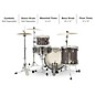 Ludwig Classic Oak 3-Piece Downbeat Shell Pack With 20" Bass Drum Smoke