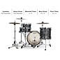 Ludwig Classic Oak 3-Piece Downbeat Shell Pack With 20" Bass Drum Vintage Black Oyster Pearl