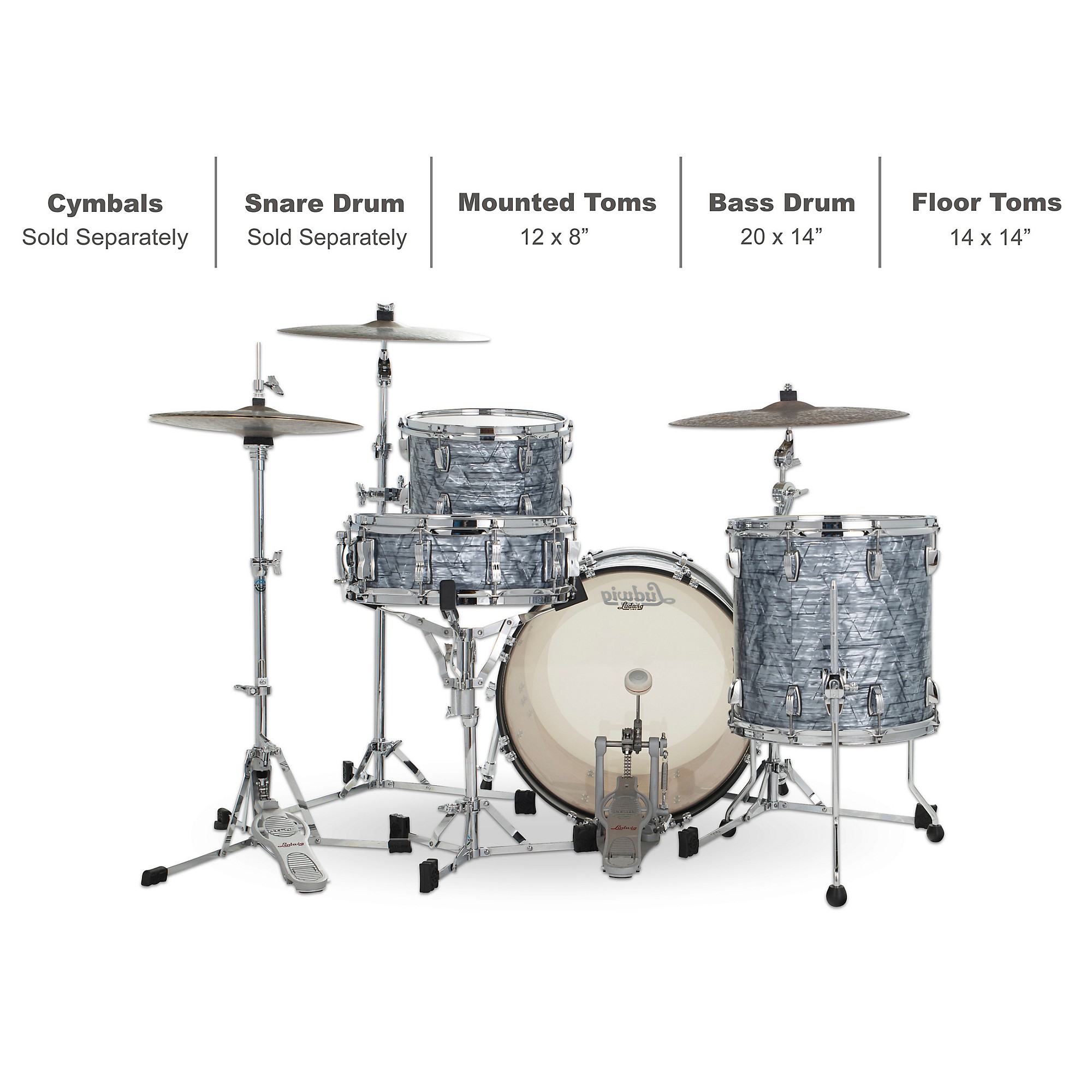 Ludwig Klasik Meşe 3 Parçalı DownbeatLudwig Klasik Meşe 3 Parçalı Downbeat  