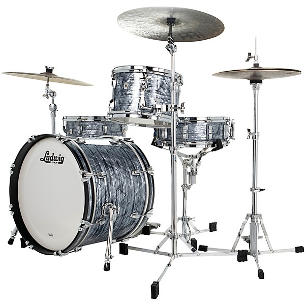 Ludwig Classic Oak 3-Piece Downbeat Shell Pack With 20" Bass Drum Sky Blue Pearl