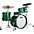 Ludwig Classic Oak 3-Piece Downbeat Shell ... Ludwig Classic Oak 3-Piece Downbeat Shell Pack With 20" Bass Drum Green Sparkle