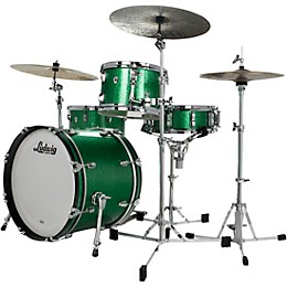 Ludwig Classic Oak 3-Piece Downbeat Shell Pack With 20" Bass Drum Green Sparkle