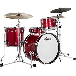 Ludwig Classic Oak 3-Piece Downbeat Shell Pa... Ludwig Classic Oak 3-Piece Downbeat Shell Pack With 20" Bass Drum Red Sparkle