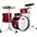 Ludwig Classic Oak 3-Piece Downbeat Shell Pa... Ludwig Classic Oak 3-Piece Downbeat Shell Pack With 20" Bass Drum Red Sparkle