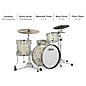 Ludwig Classic Oak 3-Piece Downbeat Shell Pack With 20" Bass Drum Vintage White Marine