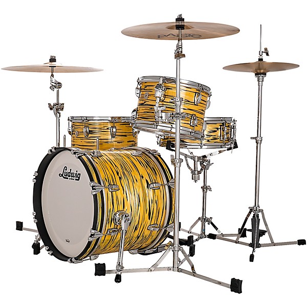 Ludwig Classic Oak 3-Piece Downbeat Shell Pack With 20" Bass Drum Lemon Oyster