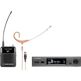 ... Audio-Technica 3000 Series (4th Gen) Network Enabled UHF Wireless with BP892xcH-TH MicroSet Omnidirectional Condenser Headworn Microphone Band DE2