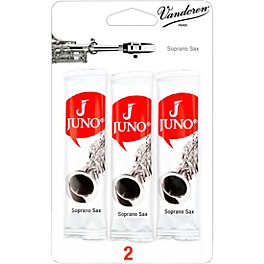 Vandoren JUNO Soprano Saxophone 3-Reed Card 2 Vandoren JUNO Soprano Saxophone 3-Reed Card 2