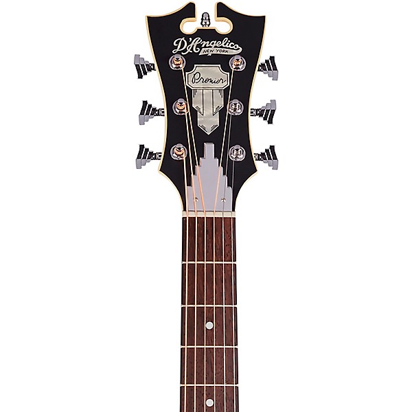 D'Angelico Premier LS Series Gramercy Cutaway Grand Auditorium Acoustic-Electric Guitar Mahogany Satin