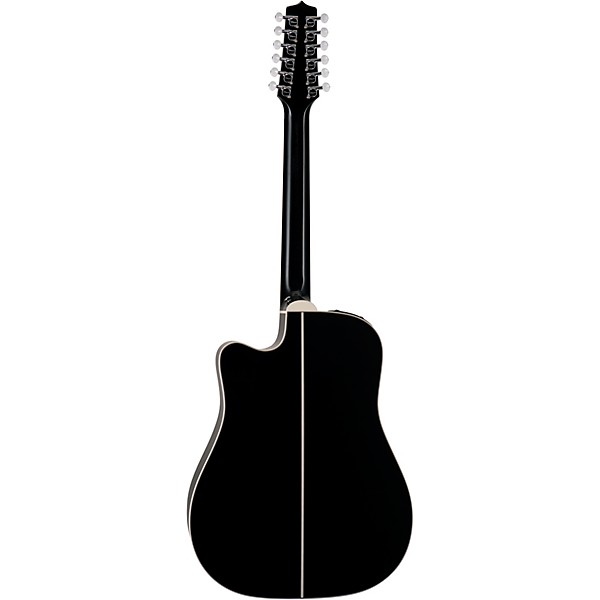 Takamine EF381DX 12-String Acoustic-Electric Guitar Black