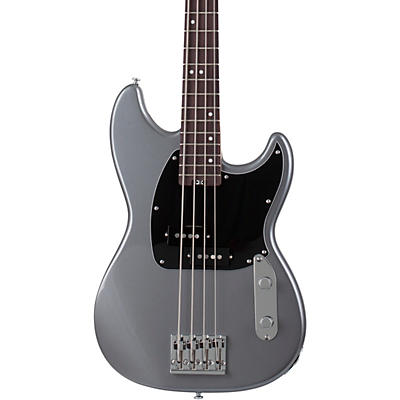 Schecter Guitar Research Banshee 4-String Short Scale Electric Bass Carbon Gray Black Pickguard for sale