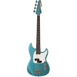 Schecter Guitar Research Banshee 4-String Short Scale Electric Bass Pelham Blue White Pickguard