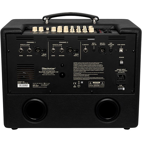 Open Box Blackstar Sonnet 120 120W 1x8 Acoustic Combo Amplifier Level 1 Black