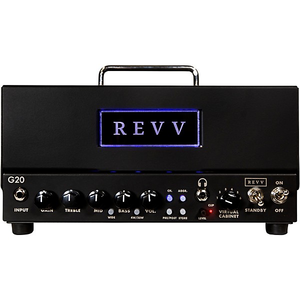 Open Box Revv Amplification G20 20W Tube Guitar Amp Head Level 2 Black 197881094621