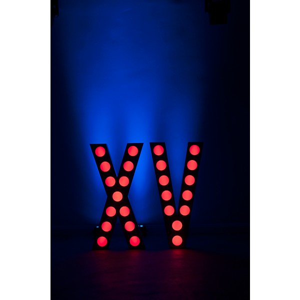 Eliminator Lighting Decor XV RGBW LED Letters