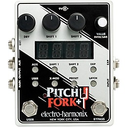 Electro-Harmonix Pitch Fork+ Polyphonic Pitch-Shifter Effects Pedal White