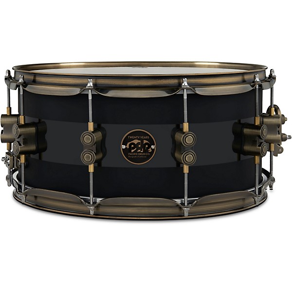 PDP by DW 20th Anniversary Snare Drum, Matte/Gloss Black