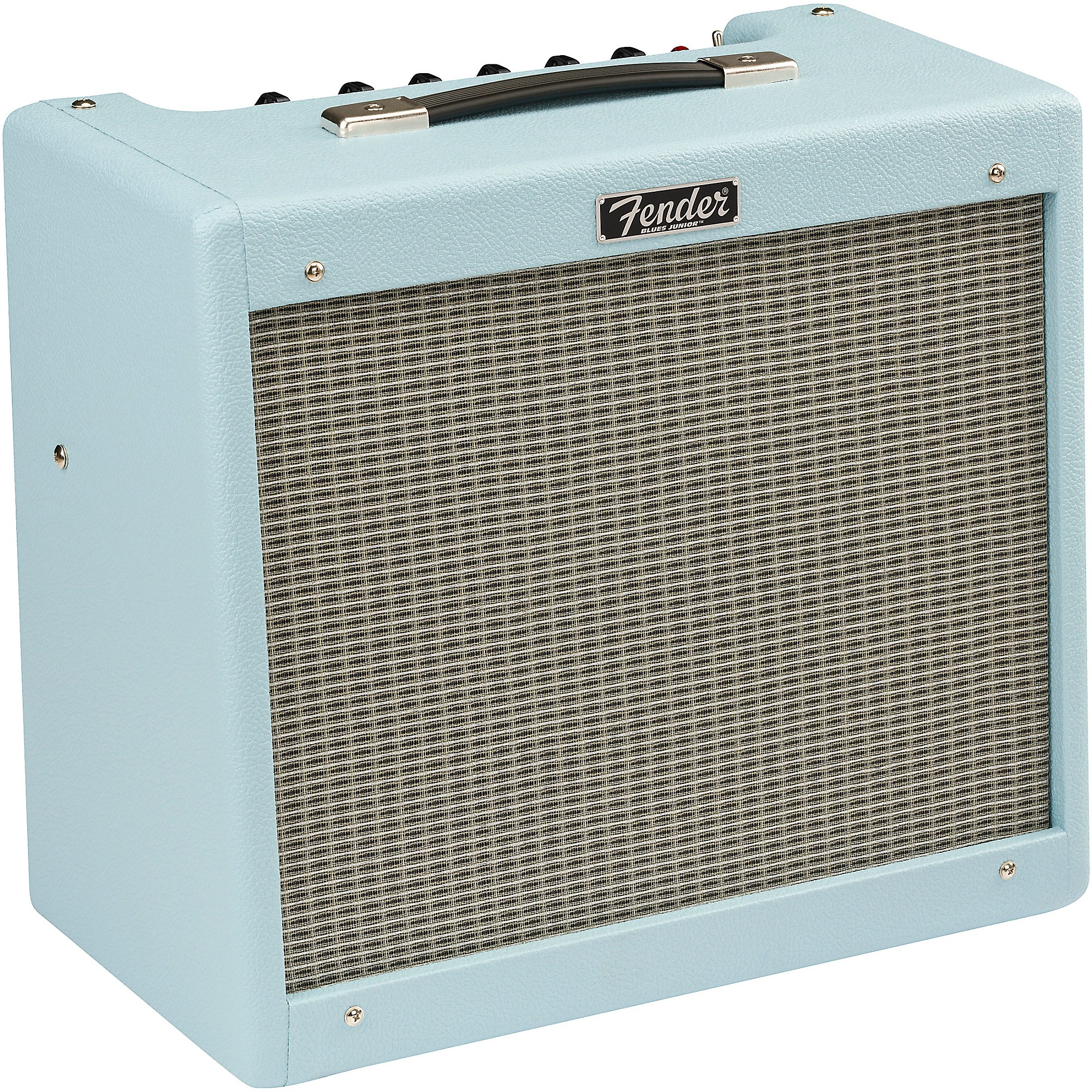 Fender Blues Junior IV Limited-Edition 15W 1x12 Eminence Cannabis Rex Tube  Guitar Combo Amplifier Sonic Blue Sonic Blue