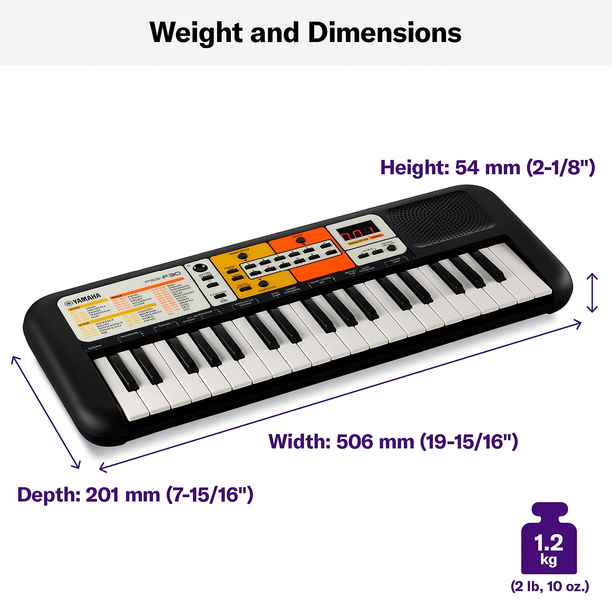 Yamaha PSS-F30 37鍵シンセサイザー Yamaha PSS-F30 37-key Mini-key Keyboard | Sweetwater
