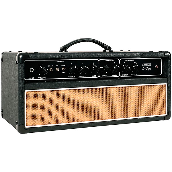 Open Box VHT D-50H 50W Tube Guitar Amp Head Level 2 Black and Beige 197881111441