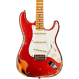 Fender Custom Shop 1956 Stratocaster Heavy Relic Electric Guitar Super Faded Aged Candy Apple Red over 2-Color Sunburst