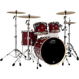 DW 4-Piece Performance Series Shell Pack Pewter Sparkle DW 4-Piece Performance Series Shell Pack Cherry Stain Lacquer