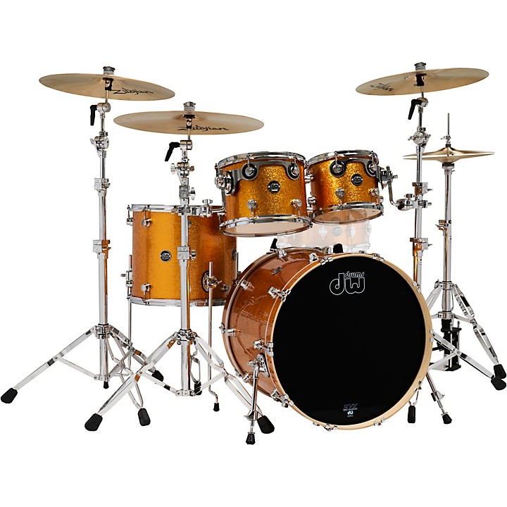 DW 4-Piece Performance Series Shell Pack Gold Sparkle | Guitar Center