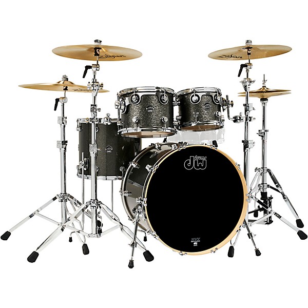 DW 4-Piece Performance Series Shell Pack Pewter Sparkle