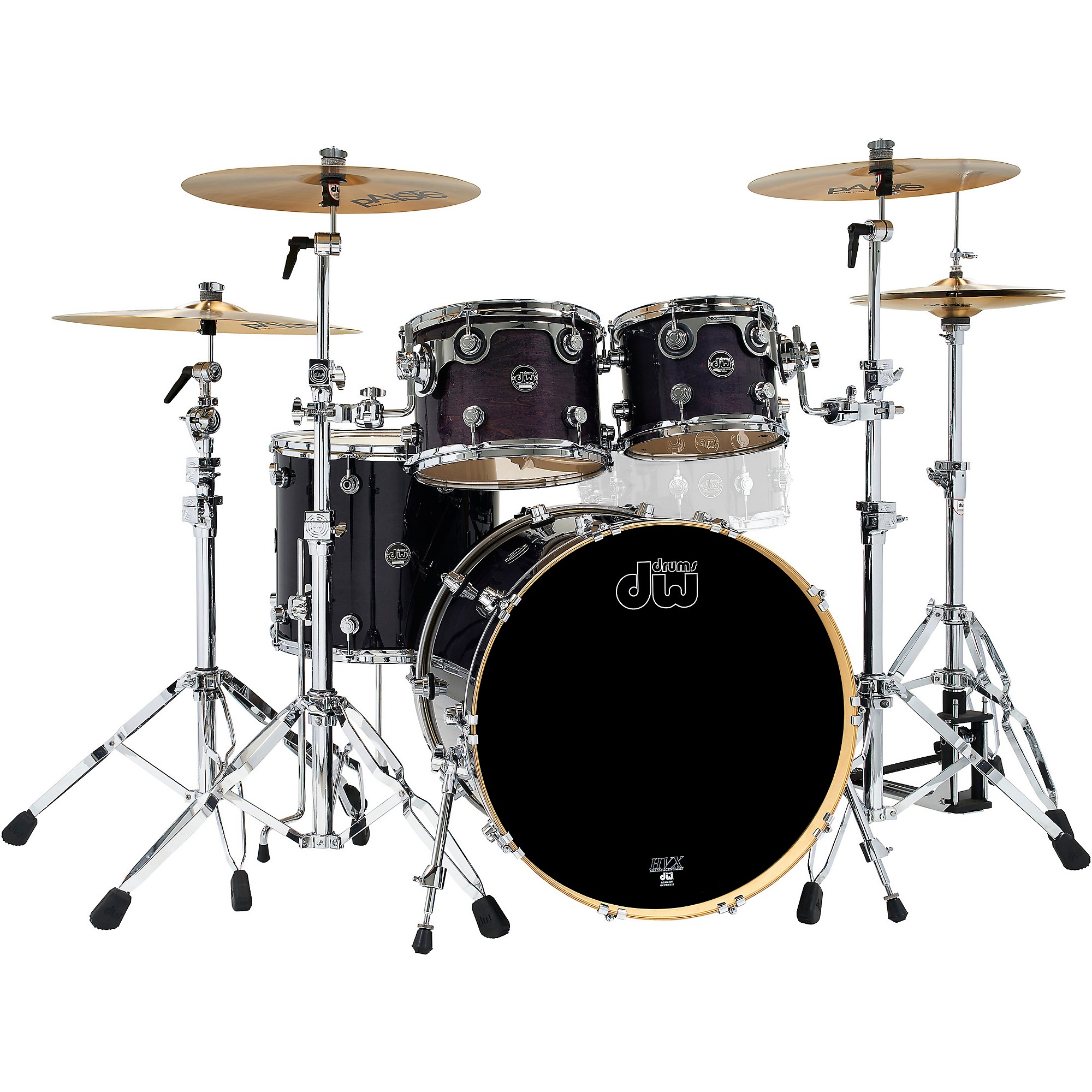 dw performance tobacco stain Series 6pc Drum Kit Satin Oil 8/10/12/14/16/22 DW 4-Piece Performance Series Shell