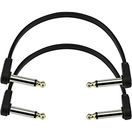 D'Addario Right Angle to Right Angle Flat Patch Cable 2... D'Addario Right Angle to Right Angle Flat Patch Cable 2-Pack 6 in.