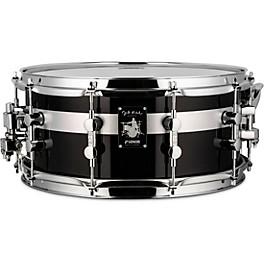 SONOR Jost Nickel Beech Snare Drum, Gloss Black With Stripe, 14x6.5"