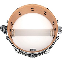 SONOR Jost Nickel Beech Snare Drum, Gloss Black With Stripe, 14x6.5"