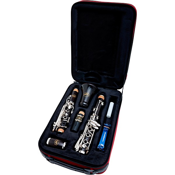 Open Box Allora Paris Series Grenadilla Clarinet Level 2 Silver Plated Keys 197881054229