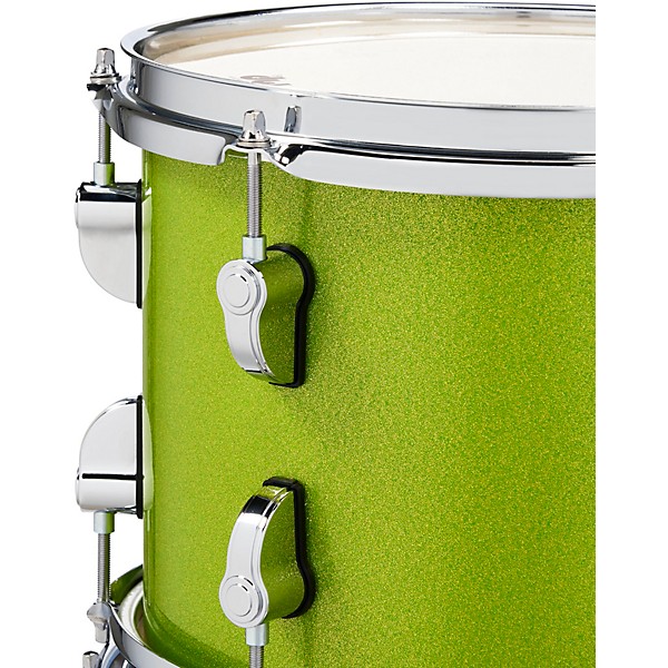PDP by DW New Yorker 4-Piece Shell Pack With 16" Bass Drum Electric Green Sparkle