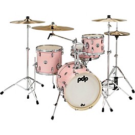 PDP by DW New Yorker 4-Piece Shell Pack With ... PDP by DW New Yorker 4-Piece Shell Pack With 16" Bass Drum Pale Rose Sparkle