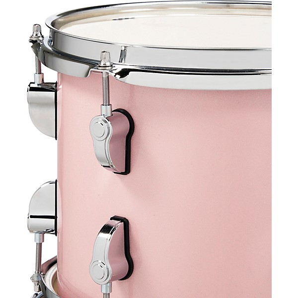 PDP by DW New Yorker 4-Piece Shell Pack With 16 Bass Drum Pale Rose  Sparkle