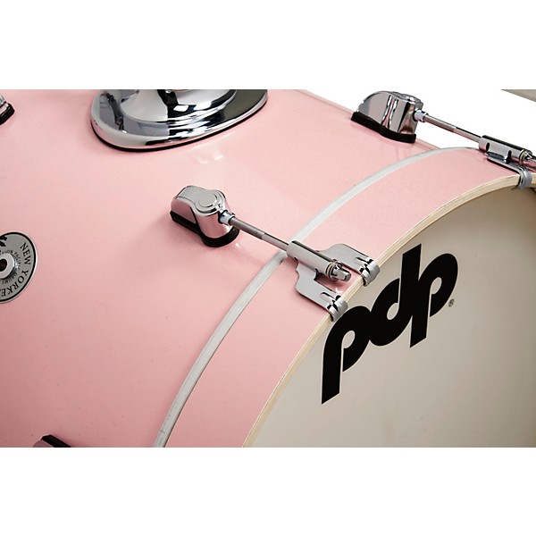 PDP by DW New Yorker 4-Piece Shell Pack With 16" Bass Drum Pale Rose Sparkle