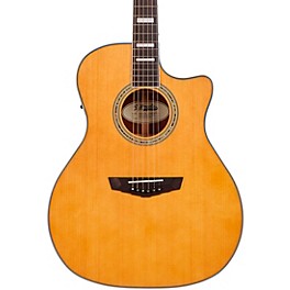 D'Angelico Pre... D'Angelico Premier Series Gramercy Single-Cutaway Grand Auditorium Acoustic-Electric Guitar Vintage Natural