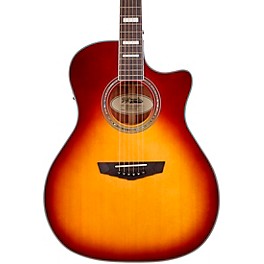 D'Angelico Prem... D'Angelico Premier Series Gramercy Single-Cutaway Grand Auditorium Acoustic-Electric Guitar Iced Tea Burst