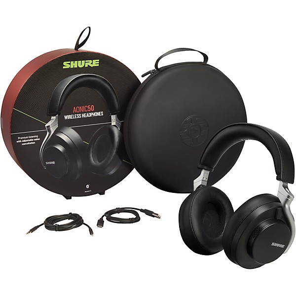 Open Box Shure AONIC 50 Wireless Noise-Cancelling Headphones Level 1 Black