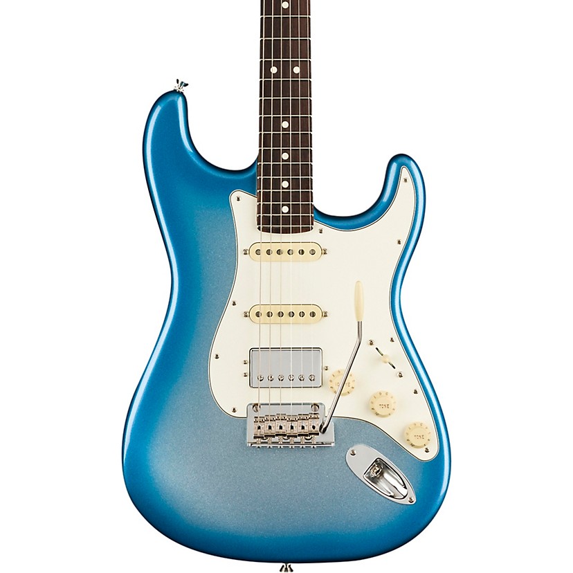 American Showcase Strat(r) in Sky Burst Metallic
