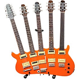 Hal Leonard Rick Nielsen 5-Neck Orange Monster Model Miniature Guitar Replica