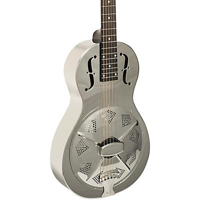 Recording King Rm-993 Metal Body Parlor Resonator Guitar Nickel-Plated for sale